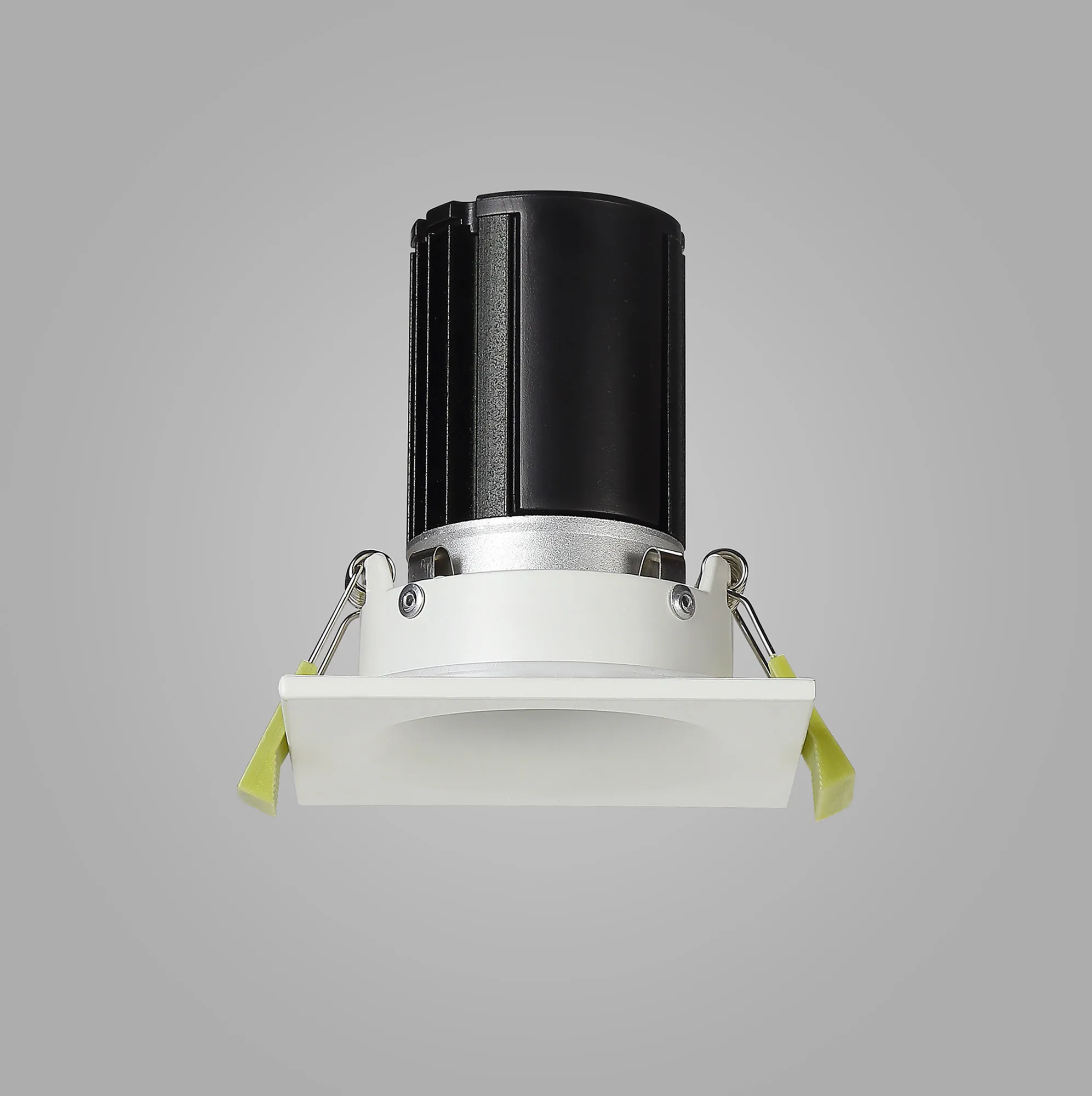 DM200818  Bruve 10 Tridonic Powered 10W 2700K 750lm 12° CRI>90 LED Engine Matt White Fixed Square Recessed Downlight, Inner Glass cover, IP65